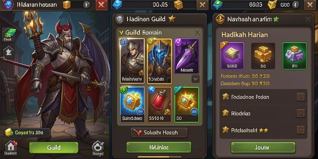 Layar utama IND89 dengan pilihan mode permainan.