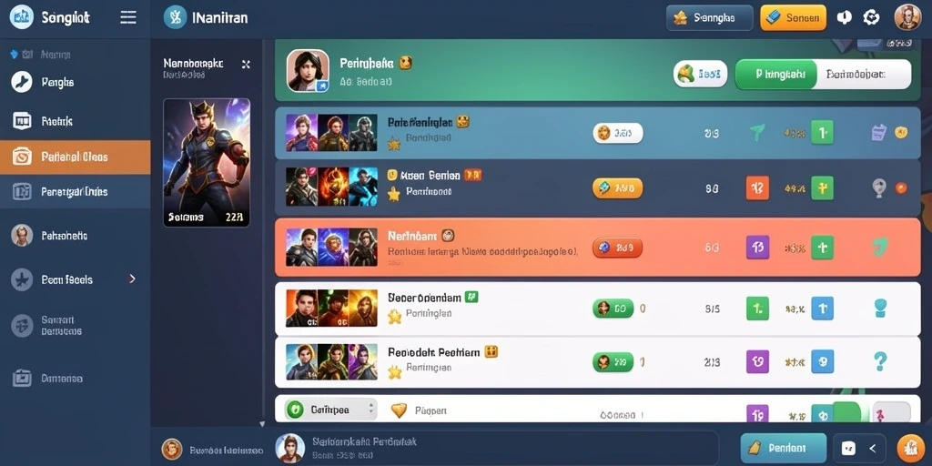 Tampilan awal permainan yang menarik dan intuitif.